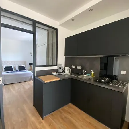 Sweet 2 Pieces 42 M2 Chambre, Salon, Cuisine, Grande Terrasse, Parking Proche Centre Et * Μπαστιά